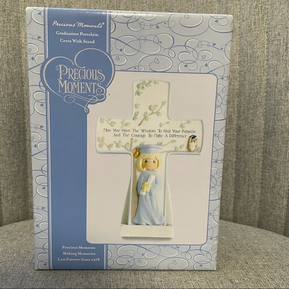 Precious Moments Other - NIB Precious Moments Graduation Porcelain Cross with Stand